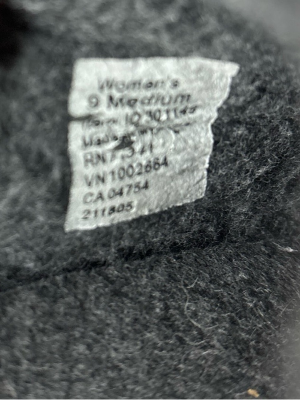 L.L.Bean Wool Slipper Clog Women's 9 Black Slip On Cork Sole - Picture 9 of 9